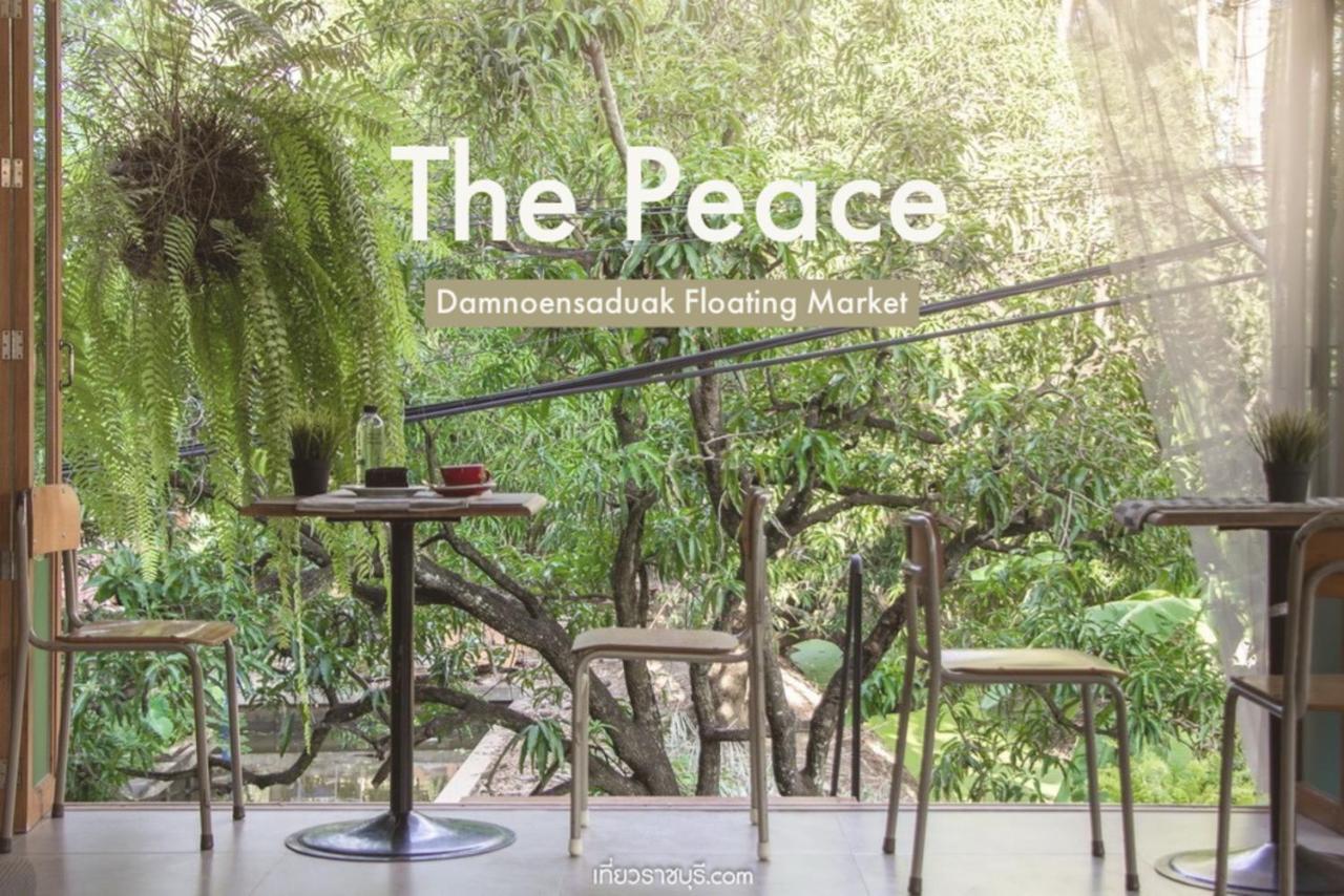 The Peace Hostel Damnoen Saduak Bagian luar foto